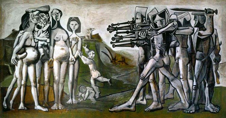 Pablo Picasso Classical Oil Paintings Massacre In Korea